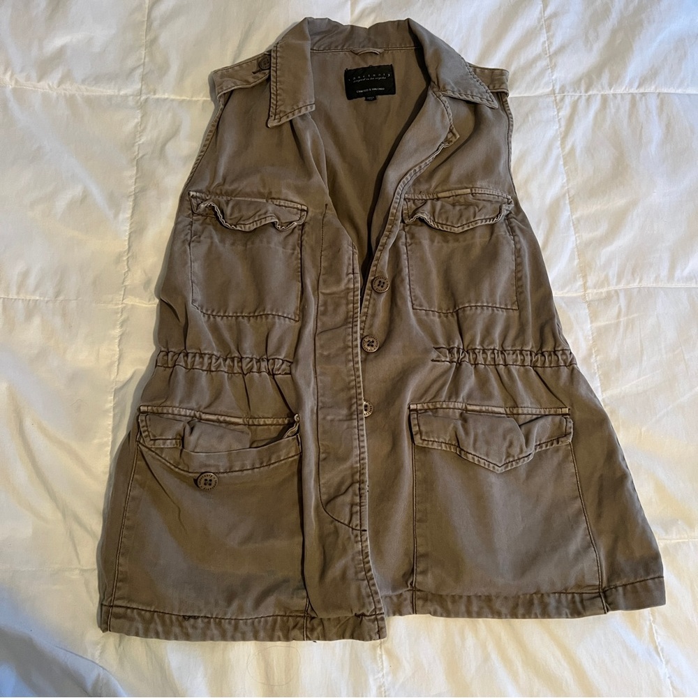 Faded gray/green vest
